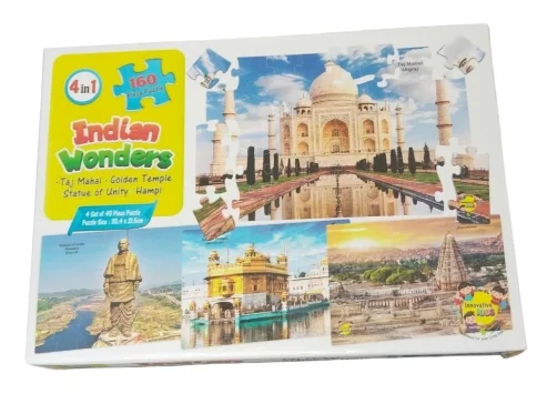 160_Pcs Set Indian Wonders Puzzle | Cardboard | Educational Toys| 3+ Years