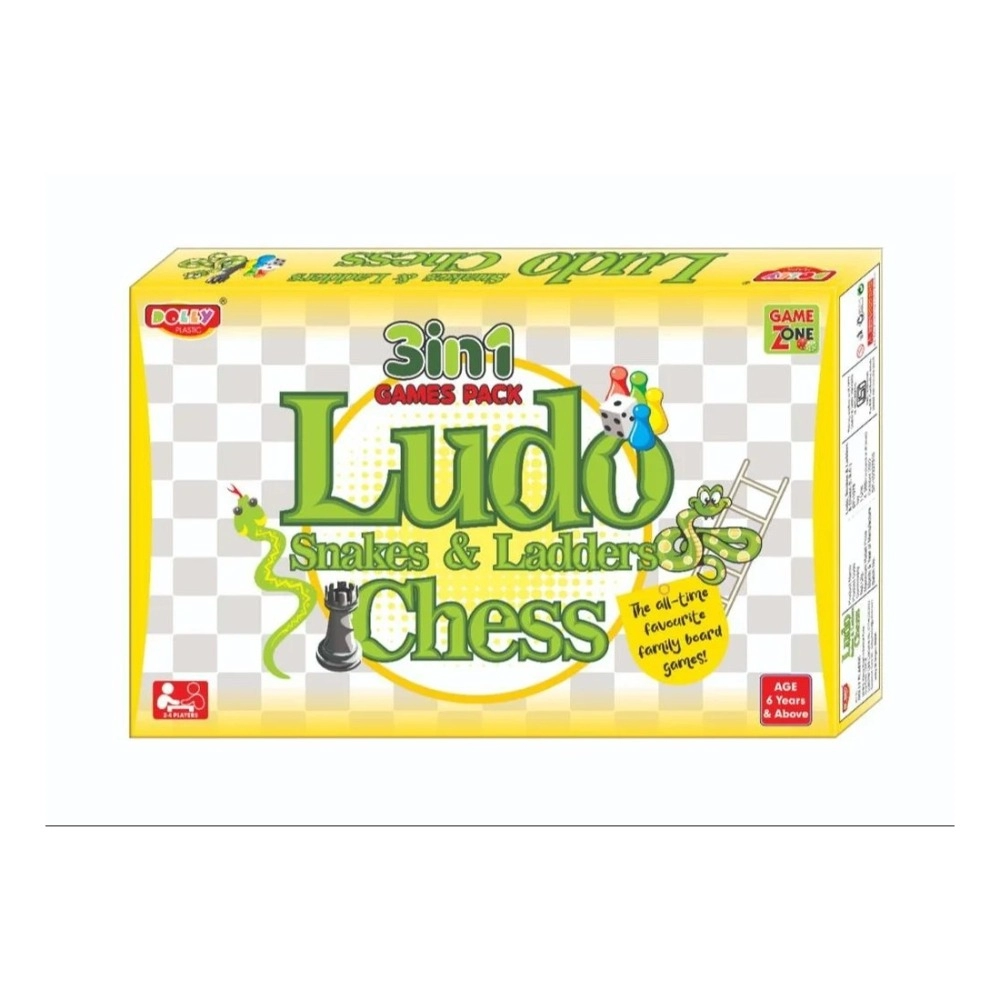 Ludo Snake – Ladders Chess |  Cardboard/Plastic Toys |  Board Games | 5+ Years