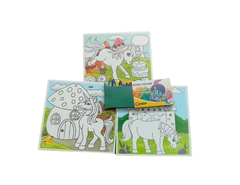 Fun With Color Coloring Board-Unicorn | Cardboard | Educational Toys| 3+ Years
