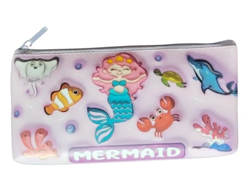 Mermaid Pencil Pouch | Canvas | Stationery | 3+ Years