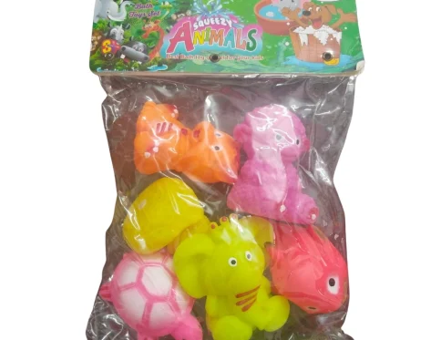 Domestic Mixed Animal Chu Chu Toys | Rubber | Toys| 6+ Months