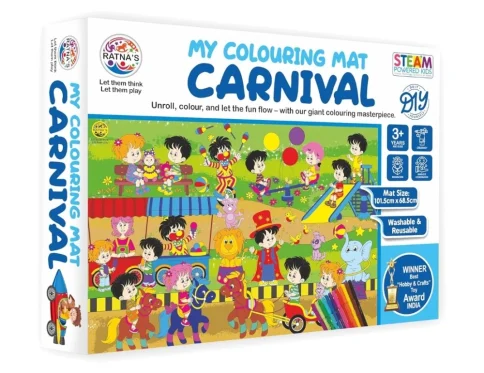 Carnival Printed Colouring Mat | Canvas | Educational Toys | 3+ Years
