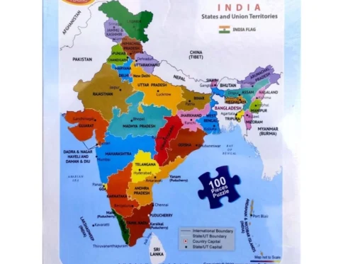 India Map Puzzle | Cardboard | Educational Toys | 3+ Years