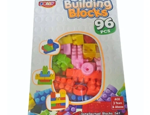96_Pcs Set Building Blocks | Plastic | Educational Toys | 3+ Years