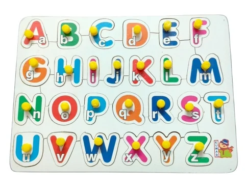 Alphapet With small letter Wooden Puzzle | Wooden | Educational Toys| 3+ Years