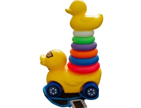 Dady Duck With Rings For Toddlers | Plastic | Toys| 1+ Years