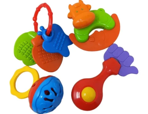 Infant Rattle Set (4 pcs) | Plastic | Toys | 3+ Months