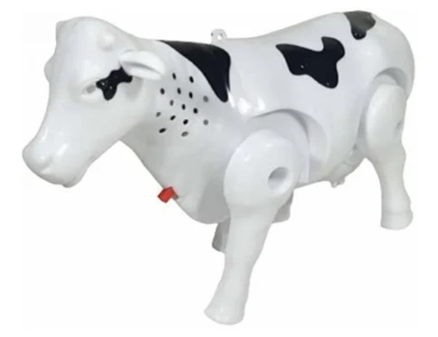 Generic Plastic Electric Milk Cow Moving Legs And Shake Tail (Multicolor )