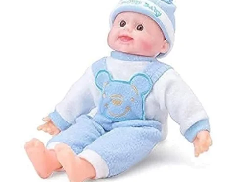 Generic Plastic Happy Baby Laughing Musical Boy Doll With Touch Sensors – Sound Ideal Gift For Kids (Multicolor )