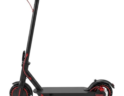 AMO Foldable Electric Scooter for Adults, Kids & Youth, Black, Aluminium Alloy, 21CM Wheels, 25 Km/h, 150 Kg Capacity (Black)