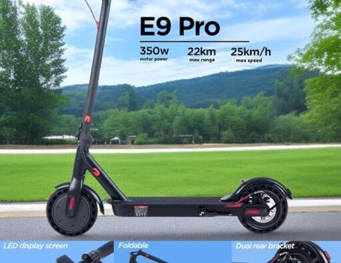 HOVERPRO X1 Foldable Electric Scooter – 250W Motor, 36V Battery, Upto 25 km/h, Ages 7+ and up to 100kg Load