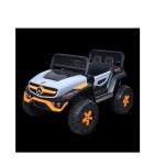 Battery Operated Ride on Jeep for Kids with Music, Lights and Swing- Electric Remote Control Ride on Jeep for Children to Drive of Age 1 to 6 Years-Orange