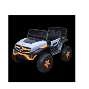 Battery Operated Ride on Jeep for Kids with Music, Lights and Swing- Electric Remote Control Ride on Jeep for Children to Drive of Age 1 to 6 Years-Orange