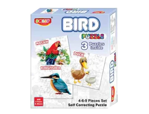 3_Pcs Set Bird Puzzle | Cardboard | Educational Toys | 3+ Years