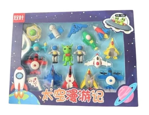 Eraser Set – Space Theme | Rubber | Stationery | 5+ Years