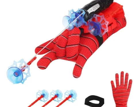 Generic Rubber Spider Web Shooters Toy for Kids (Red)