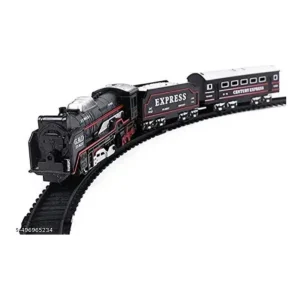 Generic Plastic Amazing Musical Classic Toy Train 13Pcs Toy Set (Multicolor)