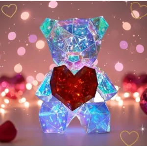 Generic Glowing Teddy Bear Night Light (Multicolor)